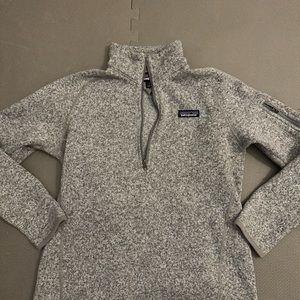 Patagonia Better Sweater Quarter Zip, gray, size S